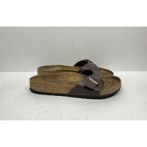 Birkenstock Madrid Sandals BirkiBuc Brown Mocha Women’s Size 9 Slides